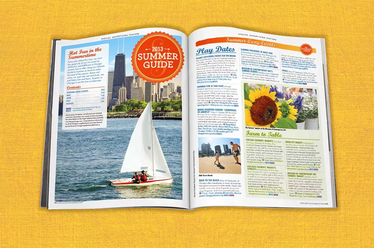 Chicago Summer Guide Design